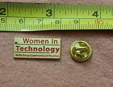 Listing image for Women In Technology Wells Fargo Community of Practice Gold Tone Lapel Pin