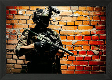 Listing image for military special forces Framed Wall Art Poster Canvas Print Picture