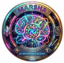 Listing image for Marsha Ai Agent Artificial Intelligence Agentic Hi-Tech Economy 3" Vinyl Decal