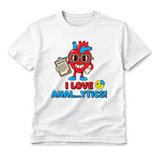 Listing image for I Love Anal Analytics T-Shirt Unisex Funny Data Science Cartoon Graphic Tee