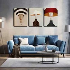 Listing image for 3pcs Colorful Abstract Painting Of Technology Wall Art Canvas Unframed/Framed